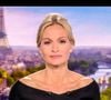 Audrey Crespo-Mara au JT de 20h de TF1 une semaine après les obsèques de son mari Thierry Ardisson.

Photo : Capture TV / Bestimage