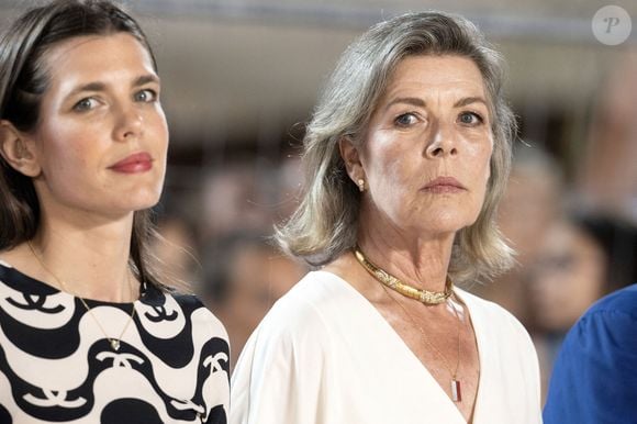 La princesse Caroline de Hanovre et Charlotte Casiraghi assistent au 15ème Jumping International de Monte-Carlo, le 03 juillet 2021 à Monte-Carlo, Monaco.
Photo by David Niviere/ABACAPRESS.COM