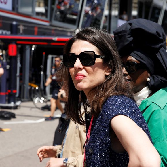 Charlotte Casiraghi et Khadja Nin - Les célébrités dans les paddocks la veille du Grand Prix de Formule 1 (F1) de Monaco le 24 mai 2025.
© Dylan Meiffret / Nice Matin / Bestimage