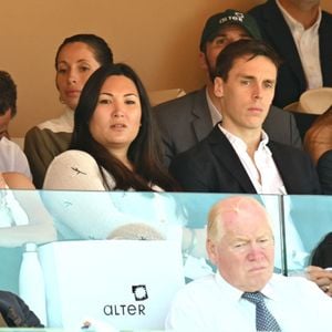 Pauline Ducruet, Marie et Louis Ducruet lors de la finale du Rolex Masters 1000 de Monte-Carlo à Roquebrune-Cap-Martin le 14 avril 2024. © Bruno Bebert / Bestimage 