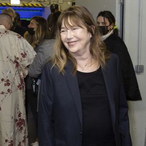 Exclusif - Jane Birkin  - Backstage de l'émission spéciale "Unis pour l'Ukraine" à la Maison de la Radio et de la Musique, diffusée en direct sur France 2 et présentée par Nagui et Leïla.Kaddour à Paris le 8 mars 2022. © Cyril Moreau / Jack Tribeca / Bestimage
