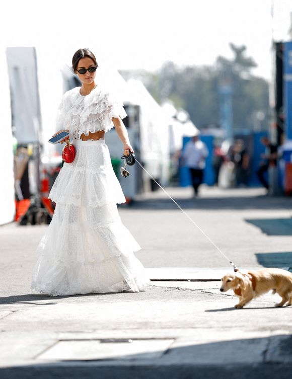 Alexandra Malena Saint Mleux, petite amie du #16 Charles Leclerc (MCO, Scuderia Ferrari HP), Grand Prix F1 du Mexique à l'Autodromo Hermanos Rodriguez le 24 octobre 2025 à Mexico City, Mexique. Photo par HOCH ZWEI - DPA/ABACA