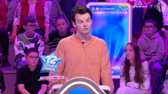 Cyprien, champion en date des "12 Coups de midi", sur TF1.