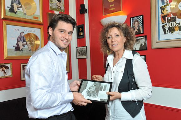 Mireille Dumas et Julien Dassin le 20 septembre, 2012 à Paris, France. Photo by Max Colin/ABACAPRESS.COM