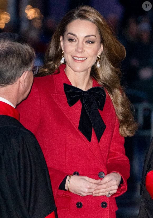 Catherine (Kate) Middleton, princesse de Galles, assiste au service Together At Christmas Carol à l'abbaye de Westminster à Londres, Royaume-Uni, le 6 décembre 2024. © Justin Goff/GoffPhotos/Bestimage