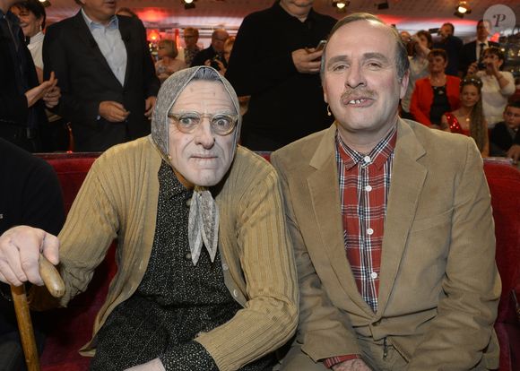 Les Bodin's (Vincent Dubois et Jean-Christian Fraiscinet) - Enregistrement de l'émission "Vivement Dimanche" à Paris © Coadic Guirec/Bestimage