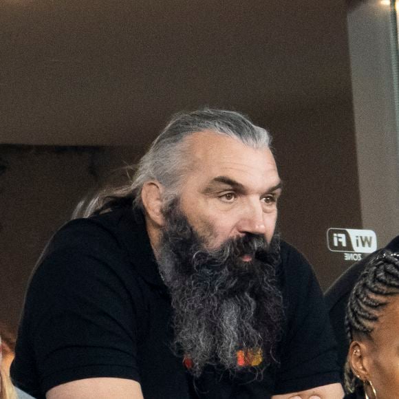 Sebastien Chabal - Personnalités à la finale de la coupe du monde de rugby Afrique du Sud / Nouvelle Zélande (12 - 11) au stade de France à Saint-Denis le 28 octobre 2023.
