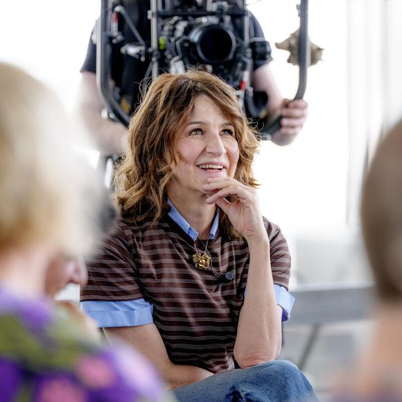 Valérie Lemercier sur le tournage de l'émission "Les rencontres du Papotin" diffusée le 20 septembre 2025 sur France 2 © Leo Kekemenis - France Télévisions