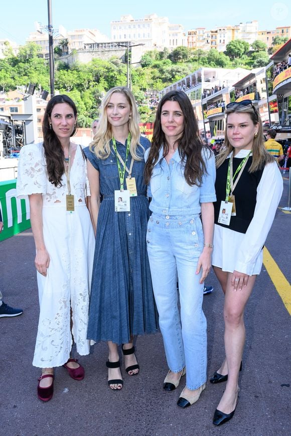Tatiana Santo Domingo, Beatrice Borromeo, Charlotte Casiraghi et Camille Gottlieb assistent au GP de Monaco à Montecarlo, championnat du monde de Formule 1 2024 le 25 mai 2024 à Monaco. Photo by ABACAPRESS.COM