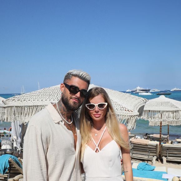 Exclusif - Thibault Garcia et sa compagne Jessica Thivenin (Les Marseillais) - Hublot fête l'arrivée de la nouvelle Big Bang Unico à la boutique de Saint-Tropez au restaurant Verde Beach à Ramatuelle, Côte d'Azur, France, le 12 juillet 2022. © Luc Boutria/Nice Matin/Bestimage