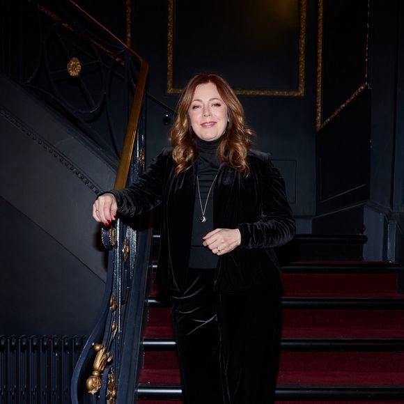 Exclusif - Isabelle Boulay à la première du spectacle de l’ancien ministre de la Justice et avocat Eric Dupond-Moretti "J'ai dit oui" au théâtre Marigny à Paris, France, le 1er février 2025. © Cyril Moreau/Bestimage