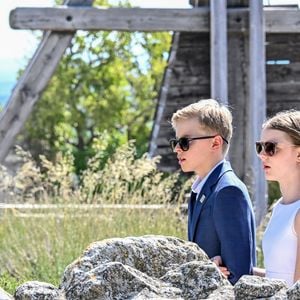 Le prince Albert II de Monaco, la princesse Charlène de Monaco, le prince Jacques de Monaco, marquis des Baux et la princesse Gabriella de Monaco lors de leur visite officielle aux Baux-de-Provence, France, le 5 septembre 2026. © Bruno Bebert/Bestimage