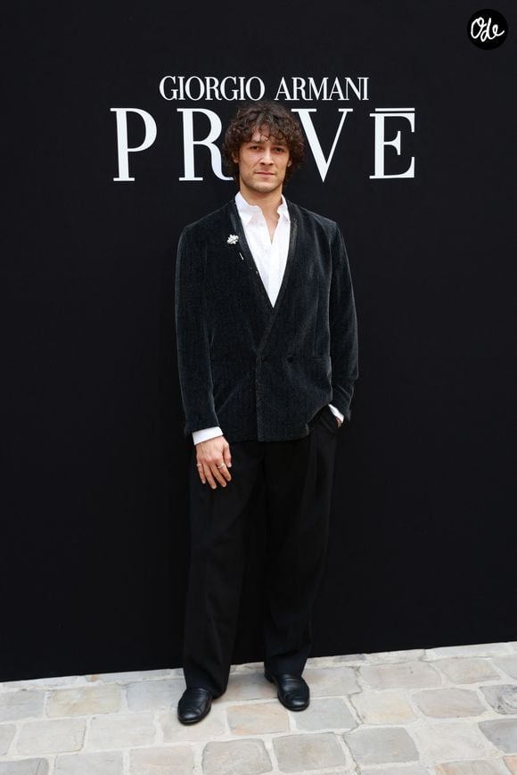 Hugo Marchand au défilé Giorgio Armani Privé "Collection Haute Couture Automne/Hiver 2026-2027" lors de la Fashion Week de Paris, le 7 juillet 2026