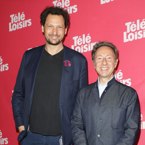 Eric Antoine et Stéphane Bern - Photocall de la soirée "Télé Loisirs Awards 2024" aux Jardins du Pont-Neuf à Paris le 23 septembre 2024. © Coadic Guirec/Bestimage