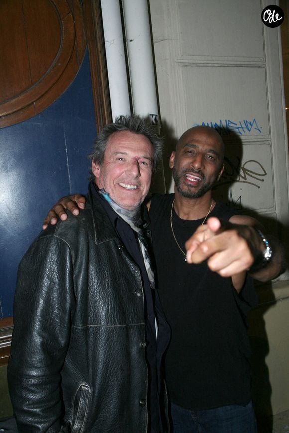 Stomy Bugsy et Jean-Luc Reichmann lors d'un anniversaire surprise organisé pour les 54 ans de Stomy Bugsy à L'Injuste - Pigalle à Paris, le 21 mai 2026.

© JLPPA/Bestimage