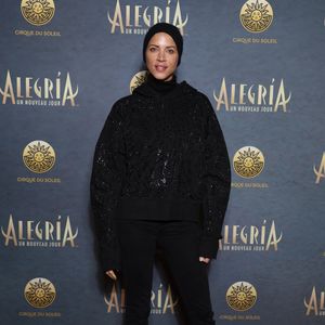 Noémie Lenoir - Générale du spectacle du Cirque du Soleil "Alegria, un nouveau jour" sur l'Ile des Impressionnistes de Chatou le 25 novembre 2025. © Denis Guignebourg/BestImage
