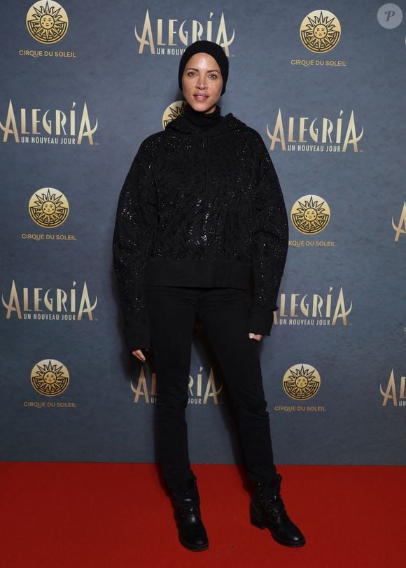 Noémie Lenoir - Générale du spectacle du Cirque du Soleil "Alegria, un nouveau jour" sur l'Ile des Impressionnistes de Chatou le 25 novembre 2025. © Denis Guignebourg/BestImage