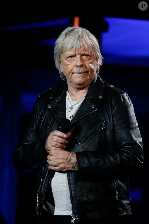 Renaud célèbre les 50 ans de son premier album.
Renaud (Renaud Séchan) - Enregistrement de l'émission "La fête de la Chanson française" au Dôme à Paris, présentée par L.Thilleman et A.Manoukian, et diffusée sur France 3
© Christophe Clovis / Bestimage