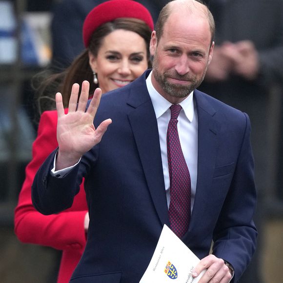 Le prince William, prince de Galles, et Catherine (Kate) Middleton, princesse de Galles - La famille royale d'Angleterre célèbre le 76ème Commonwealth Day à l'abbaye de Westminster à Londres le 10 mars 2025. (Julien Burton / Bestimage).