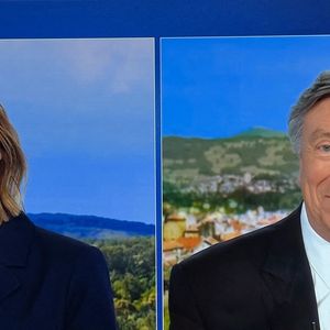 Jacques Legros présente son dernier JT de 13 heures en sa qualité de joker pendant près de 26 ans sur TF1, le 9 mai 2025. Emu aux larmes, le journaliste a passé le relais à Isabelle Ithurburu, qui sera à partir de mi-juillet 2025. 
© Agence via Bestimage