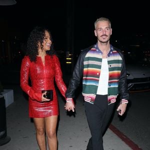 Christina Milian et Matt Pokora arrivent à un dîner au Catch Steak à Los Angeles. Photo par Backgrid UK/ Bestimage