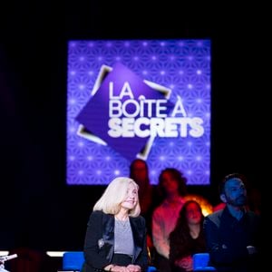 Exclusif - Michele Torr lors de l'enregistrement de l'émission "La Boîte à secrets", présentée par F.Bollaert et diffusée le 3 octobre 2025 sur France 3, dans les studios du Lendit à Saint-Denis, Seine Saint-Denis, France, le 9 septembre 2025. © Pierre Perusseau/Bestimage