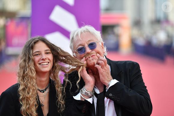 Laurent Boyer et sa fille Marinne à la remise du Prix Nouvel Hollywood et projection du film"Flag Day" lors de la 47ème édition du Festival du Cinéma Américain de Deauville, France, le 4 septembre 2021. © Rachid Bellak/Bestimage