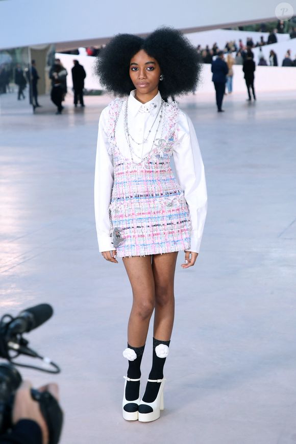Joyce Cisse - Célébrités au Défilé de Mode Chanel, Collection Haute Couture Printemps / Été 2025, dans le cadre de la Fashion Week de Paris, France, le 27 Janvier 2025. 

© Bertrand Rindoff / Bestimage