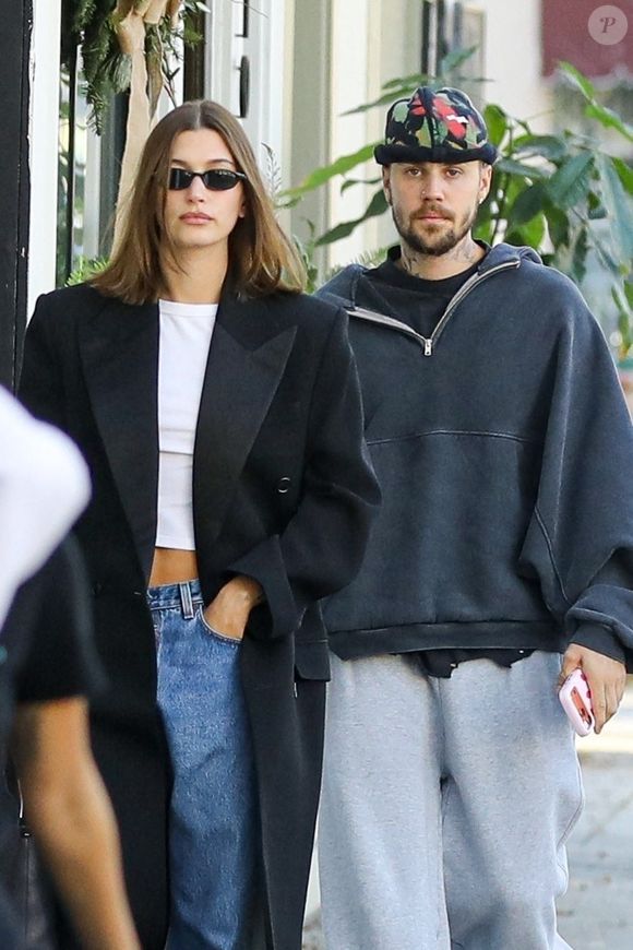 EXCLUSIF West Hollywood, CA Justin Bieber et sa femme Hailey Bieber arrivent au VODA Spa à West Hollywood. 

Sur la photo :  Justin Bieber et Hailey Bieber