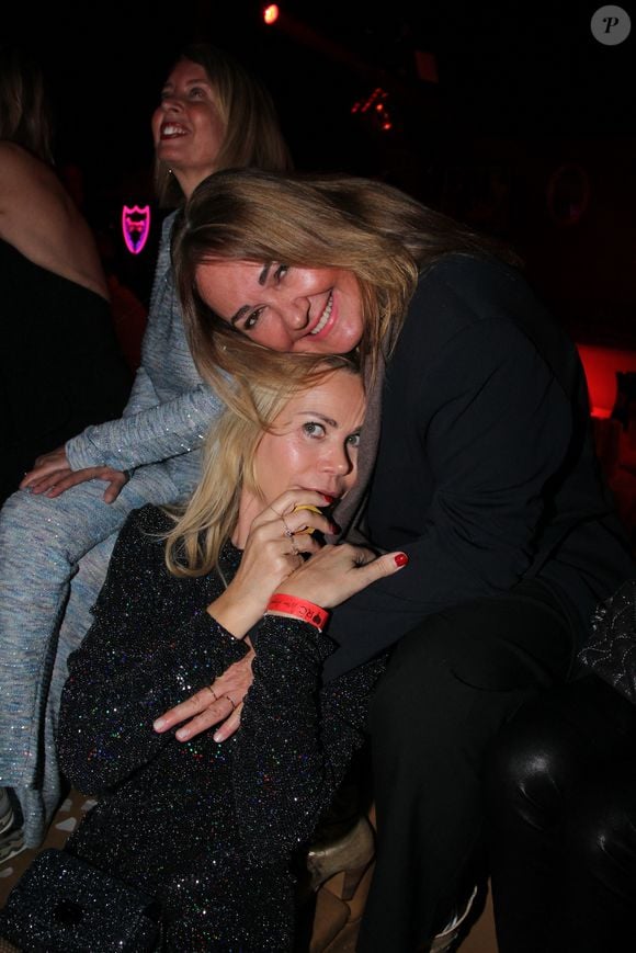 Exclusif - Sandrine Bogaert et Sidonie (Sid, ex femme de smaïn)  à la soirée d’anniversaire de Véronica Thierry au club l’Arc Paris le 10 novembre 2025.
© Philippe Baldini / Bestimage