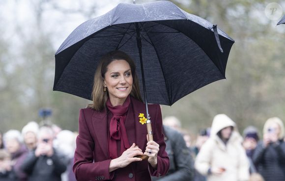 Le Prince William, le Prince de Galles, et Catherine, la Princesse de Galles, visitent Powys, à l'occasion de la fête de la Saint Davids. Photo par GOFF  / BESTIMAGE