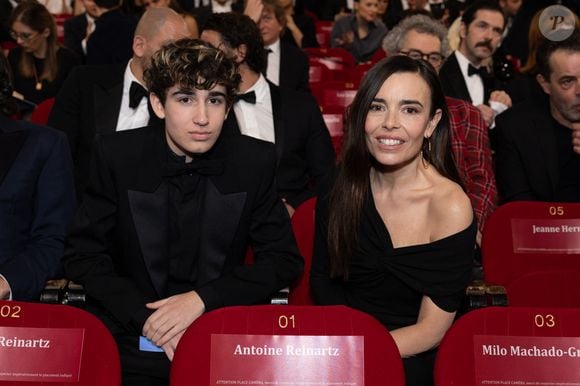 Elodie Bouchez et son fils Roxan - 49ème édition de la cérémonie des César à l'Olympia à Paris le 23 février 2024 © Dominique Jacovides / Olivier Borde / Bestimage