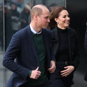 Le Prince de Galles et la Princesse de Galles arrivent au nouvel hôpital universitaire royal de Liverpool, à Liverpool, au Royaume-Uni, le 12 janvier 2023. © Stephen Lock/i-Images/ABACAPRESS.COM