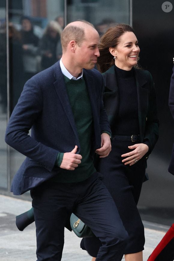 Le Prince de Galles et la Princesse de Galles arrivent au nouvel hôpital universitaire royal de Liverpool, à Liverpool, au Royaume-Uni, le 12 janvier 2023. © Stephen Lock/i-Images/ABACAPRESS.COM