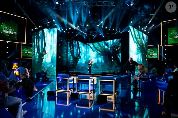 Exclusif - Garou lors de l'enregistrement de l'émission "La Boîte à secrets", présentée par F.Bollaert et diffusée le 26 septembre 2025 sur France 3, dans les studios du Lendit à Saint-Denis, Seine Saint-Denis, France, le 8 septembre 2025. © Pierre Perusseau/Bestimage