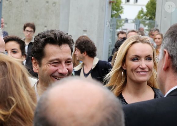Laurent Gerra et Christelle Bardet à Lyon le 19 Octobre 2013. © Domnique Jacovides / Bestimage