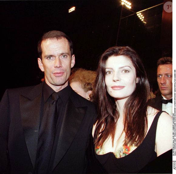 Christian Vadim - Chiara Mastroianni - Montée des marches du 52ème Festival de Cannes en 1999. (Rindoff-Jacovides-Fizet/ Bestimage).