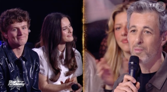 Bastiaan, Jeanne et Michael Goldman lors du prime du 17 janvier 2026 de la "Star Academy" sur TF1.