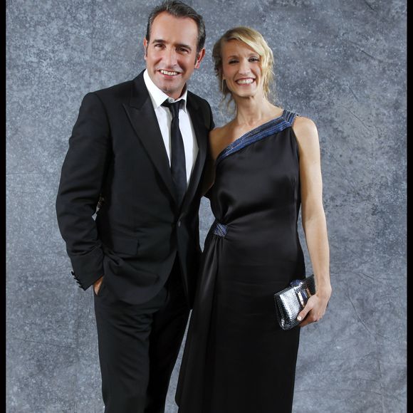 Exclusif - Jean Dujardin et Alexandra Lamy - Studio de la 37e édition des César au Fouquet's - Vendredi 24 février 2012 ©OLIVIER BORDE / BESTIMAGE