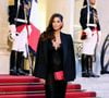 Elle a quitté la Belgique pour faire son retour en France
Tatiana Silva (enceinte, ancienne miss Belgique) arrivant au dîner d'état au palais de l'Elysée à Paris en l'honneur de la visite du roi et de la reine de Belgique en France le 14 octobre 2024. © Dominique Jacovides / Bestimage