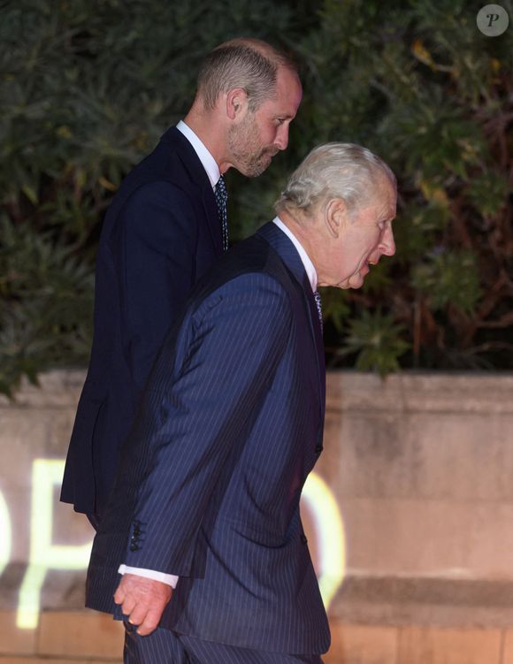 Le Roi et le Prince de Galles arrivent pour l'événement Countdown to Cop30, organisé conjointement par le Natural History Museum et le gouvernement britannique au London Museum, réunissant les acteurs du changement qui s'attaquent au changement climatique et à la perte de la nature avant le Sommet Cop30 à Belem, Brésil, en novembre, à Londres, Royaume-Uni, le 9 octobre 2025. Photo par Doug Peters/Empics/ABACAPRESS.COM