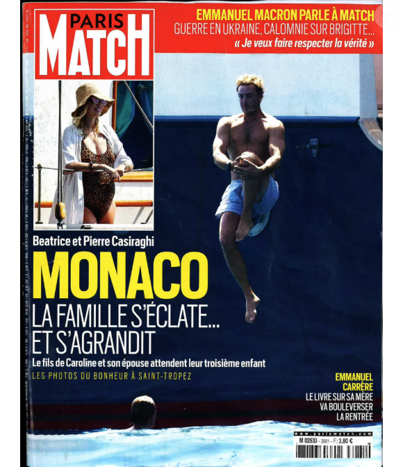 L’hebdomadaire "Paris Match" a confirmé l’heureuse nouvelle dans son édition du 21 août 2025. 

Couverture de "Paris Match" du 21 août 2025.