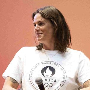 Laure Manaudou - Dévoilement du parcours du relais de la flamme des Jeux Olympiques de Paris 2024 dans la grand amphithéâtre de la Sorbonne à Paris le 23 juin 2023. JB Autissier / Panoramic / Bestimage