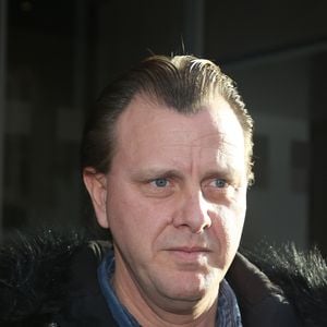 Exclusif - Le producteur Claude François Jr (Fils de Claude François) dans les rues de Paris. Le 5 janvier 2017. Agence / Bestimage