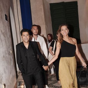 Exclusif - Jamel Debbouze et sa femme Mélissa Theuriau à l'after-party de la soirée du grand gala du "Marrakech du Rire 2022" pour la 10ème édition à l'hôtel Selman de Marrakech, Maroc, le 18 juin 2022. © Rachid Bellak/Bestimage