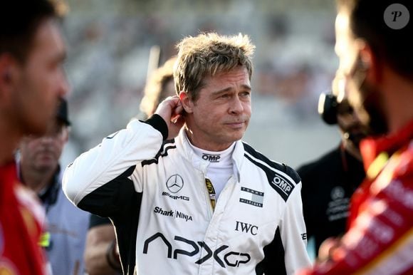 Abu Dhabi -  Brad Pitt sur le tournage de son nouveau film "F1" le 8 décembre 2024.
(Credit Image : © Beata Zawrzel/ZUMA Press Wire)