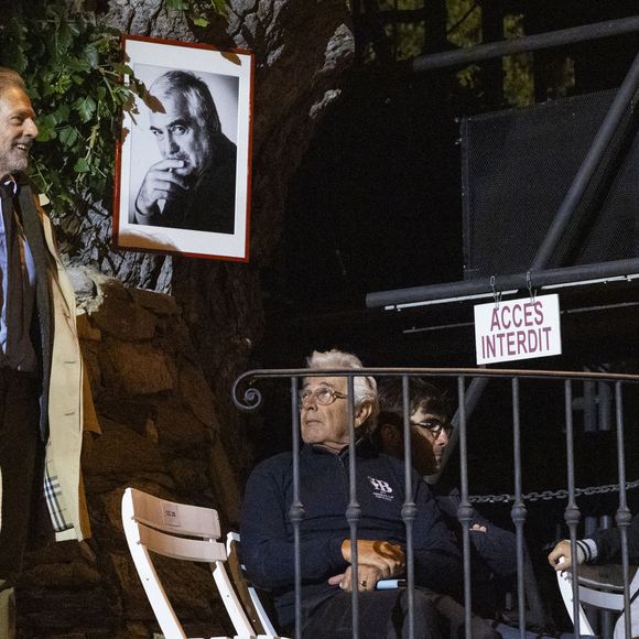 Exclusif - Stéphane Freiss, Michel Boujenah - Représentation de la pièce de théâtre "Le cercle des poètes disparus" au Théâtre de Verdure lors du 41ème Festival de Ramatuelle le 2 aout 2025. © Cyril Bruneau / Festival de Ramatuelle / Bestimage
