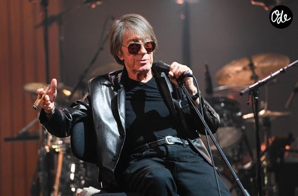 Jacques Dutronc et Thomas Dutronc en showcase de leur tournée "Dutronc & Dutronc" au Centre Evénementiel de Courbevoie le 11 avril 2022. © Coadic Guirec/Bestimage
