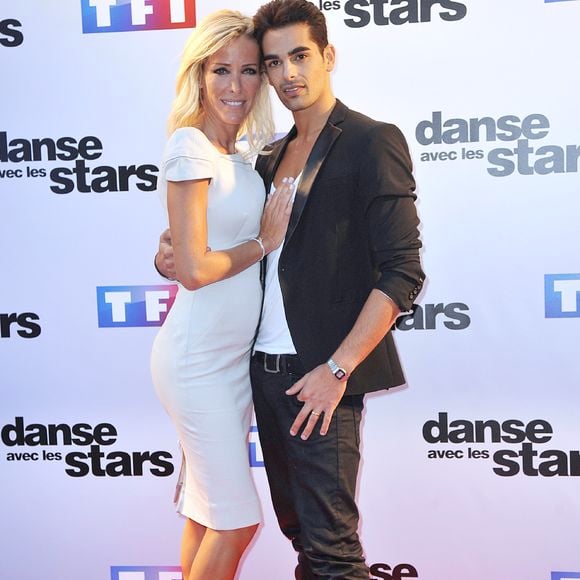 Ophélie Winter et Christophe Licata - Photocall de présentation de la nouvelle saison de "Danse avec les Stars 5" au pied de la tour TF1 à Paris, le 10 septembre 2014. ©Giancarlo Gorassini/Bestimage