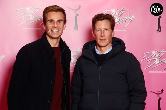 Jean-Baptiste Marteau et son compagnon Jean de Reynal - Photocall du spectacle "Dirty Dancing" au Dôme de Paris. Le 27 novembre 2024
© Christophe Clovis / Bestimage